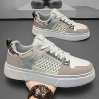 Chaussures de printemps pour hommes, nouvelles chaussures blanches respirantes, chaussures de sport décontractées pour hommes de petite et moyenne taille, chaussures tendance