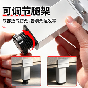 Clip de fixation pour carreaux en verre en alliage d'aluminium, réglable, épaissi, à angle droit, auto-adhésif, installation facile, pour usage général - Product Image 2