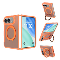 Coque de téléphone magnétique pliable 2-en-1 en TPU rigide et PC dépoli avec protection intégrale 360 pour iPhone 18 Duo – Vente en gros °   Support métallique