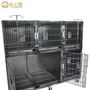 Heavy Duty Large Small Stainless <span class=keywords><strong>Steel</strong></span> Animal Vet Puppies Pet Dog Kennels gabbie per gatti casse casse gabbia banca per cani - Product Image 5