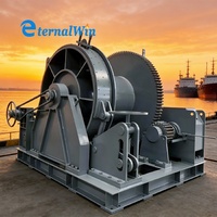 Treuil d'ancrage hydraulique pour bateaux et barges marines, 200 tonnes, à tambour unique