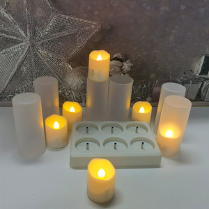 2024 sạc LED Flameless trà ánh sáng nến LED trà nến với điều khiển từ xa Bộ 6 - Product Image 6