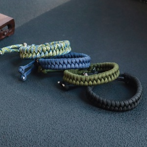 Handmade braided jewelry <b>bracelet</b> outdoor camouflage <b>paracord</b> <b>bracelet</b> simple men's and women's rope <b>bracelet</b> - Product Image 2