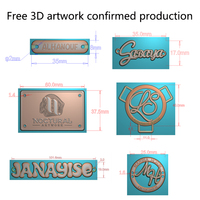 Étiquettes Métalliques Gravées Personnalisées à Prix d'Usine, Plaques Métalliques Plaquées avec Logo de Marque pour Vêtements