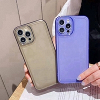 Étuis multicolores en TPU + PC pour téléphone portable Étui souple et transparent pour iPhone 15 Pro Max