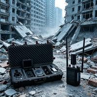 Détecteur de vie micro-sismique visuel et acoustique avec écran HD 8 pouces, interphone duplex, outil de recherche et de sauvetage urbain et de secours en cas de catastrophe