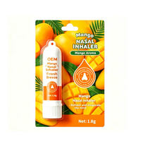 Dilatateur Nasal Rafraîchissant Naturel pour Soulager la Congestion Nasale, Huile Fraîche à Inhaler par le Nez à la Menthe, Produit Anti-Somnolence