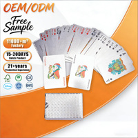 Cartes de jeu personnalisées de haute qualité, fabricant de jeux de cartes en couleur, échantillon gratuit, impression de cartes à jouer personnalisées