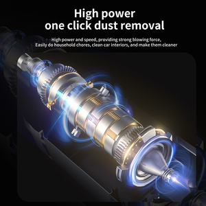 مكنسة كهربائية لاسلكية للسيارة مع كيس، محمولة 2 في 1 للتنظيف الجاف والرطب، وقت تشغيل 30-60 دقيقة - Product Image 4