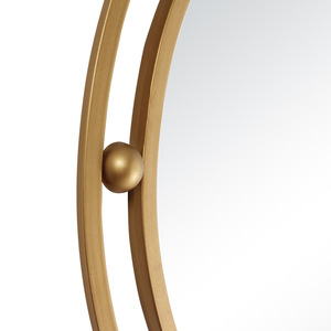 <span class=keywords><strong>Miroir</strong></span> mural rond à double cadre planétaire en métal doré brossé, <span class=keywords><strong>miroir</strong></span> circulaire architectural pour projet de hall d'hôtel - Product Image 5