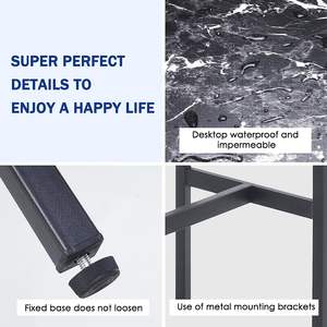 طاولة مستطيلة ضيقة مع أريكة أرضية قابلة للتعديل أقدام - Product Image 5