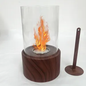 Mini tabletop glass fireplaces indoor outdoor bio ethanol table fireplace patio heater outdoor portable table top fire pit