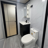Venta caliente desmontable extensible engrosada duradera de alto estándar de oficina adecuada casa prefabricada contenedor