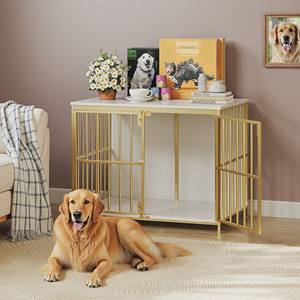 Meubles <span class=keywords><strong>de</strong></span> caisse pour chien, niche intérieure en métal pour chien, cage pour chien robuste pour chien <span class=keywords><strong>de</strong></span> petite/moyenne taille, table d'appoint décorative - Product Image 5