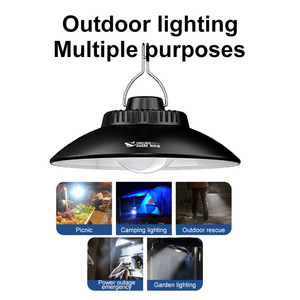 Smiling Shark <b>Rechargeable</b> Camping Lamp Led Light <b>Bulb</b> Outdoor Night Market Stall Lighting 25000 Hours Lifespan - Product Image 4