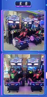 Simulateur de course automobile et moto à monnayeur, console d'arcade vidéo pour enfants, personnalisable en gros pour parcs d'attractions