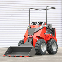 Livraison Gratuite 1 tonne 1000 kg Infront Chine Mini Chargeuse Compacte sur Chenilles avec Plateforme Conducteur et Accessoires