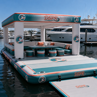 Plateforme flottante gonflable pour la pêche, surface EVA pour la navigation sur lac, océan et bateau