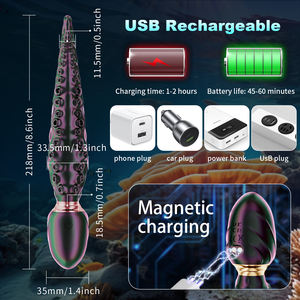 360 Anal berputar Plug Dildo <span class=keywords><strong>Vibrator</strong></span> tentakel gurita produk dewasa AV Masturbator mainan seks klitoris untuk wanita - Product Image 4