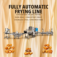 Großkapazitäts-Industrie-Elektro-Fritteuse für Snacks, Knödel und Pommes Frites Produktionslinie