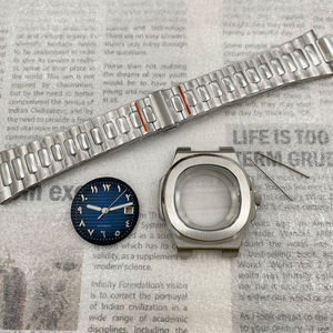 Kit de caja y correa de acero inoxidable de 41 mm 5711, con esfera y manecillas estilo Oriente Medio, compatible con el movimiento NH35/36 - Product Image 1