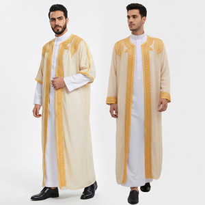 Vente en gros Eid : Abaya, Bisht, Boubou, Thobe, Kamis pour hommes, style marocain, Dubaï, Turquie, vêtements musulmans - Product Image 2