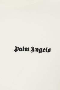 Excellent Design Palm Angels T-shirt en coton blanc avec logo brodé contrastant sur la poitrine - Product Image 3