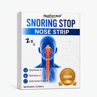 Bandelettes nasales anti-ronflement en forme de I, respirantes, non tissées, à base d'extraits végétaux, sans médicament, hypoallergéniques, 12 pièces, OEM, marque privée