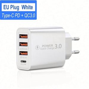 Custom Multi-Port 25W <b>USB</b>-<b>C</b> Charger Adapter Durable PVC Material Fast PD & QC <b>Charge</b> for iPhone 12-16 Samsung S24-S22 EU <b>Plug</b> - Product Image 3