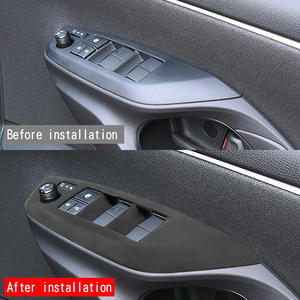 Accesorios de Modificación Interior para Puertas de Coche: Interruptor de Cristal ABS y Tapicería de Gamuza - Product Image 3