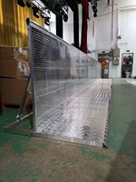 Barrière pliable en aluminium Mojo, barricade de sécurité portable pour le contrôle des foules lors de concerts, festivals de musique et événements en direct