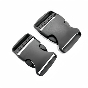 Plastic <b>Side</b> Release Buckles 1 5Cm For <b>Bags</b> Luggage Adjustable Durable Black - Product Image 3
