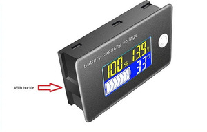 Chì axit Lithium Pin điện áp công suất chỉ số hiển thị 12V 24V 36V 48V 60V 72V vôn kế nhiệt độ Meter Tester JS-C35 - Product Image 3