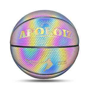 Nuovo Arrivo 2026: Pallone da <span class=keywords><strong>Basket</strong></span> Riflettente Luminoso al Buio, Olografico, in Pelle PU, Misura 7 - Product Image 3