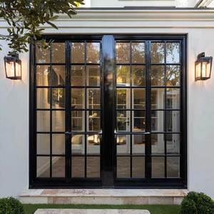 Fenêtre panoramique à vue panoramique en aluminium noir, design moderne de <span class=keywords><strong>maison</strong></span> française, insonorisée, résistante aux ouragans, XIYATECH - Product Image 1