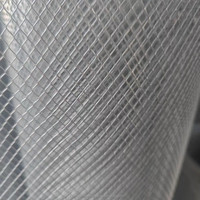 Maille de fil métallique extensible galvanisée et feuille d'aluminium en forme de losange, maille de fil métallique expansée pour les projets de construction