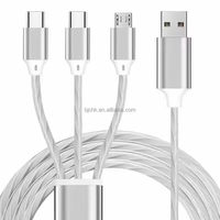 Cable de Carga LED de 1.2m, PVC Suave, para Teléfonos, Computadoras, Auriculares, Impresoras, Cámaras, Cobre Puro, Venta al Por Mayor