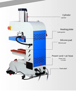 Máquina de prensado térmico neumática de doble barra sin costuras para <span class=keywords><strong>calcetines</strong></span>, ropa interior y sujetadores, con prensa de aire para parches - Product Image 4