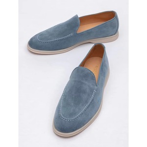 Mocassins Homme Sportifs en Cuir Véritable et Daim TPU de Haute Qualité, Modèle 2025, Conception Personnalisée, Chaussures Plates Décontractées à Lacets, Printemps-Été - Product Image 4