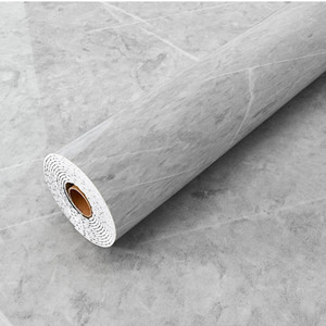 Papel pintado de granito de mármol blanco grande, papel autoadhesivo impermeable grueso para encimera, chimenea, salpicaduras, pegatina de pared DIY - Product Image 1