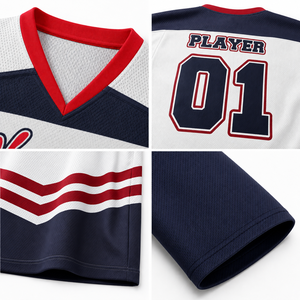 Op maat gemaakte ijshockeytrui met borduur- en sublimatieopties voor volwassen en jeugdspelers, detailhandel, groothandel en teambestellingen - Product Image 2