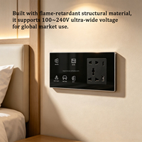 Interrupteur Tactile Intelligent RF433 pour Hôtel, Contrôle Intelligent de l'Intégralité de la Maison pour la Luminosité, les Rideaux AC et la Télévision, Styles Personnalisés, Prise en Charge OEM ODM
