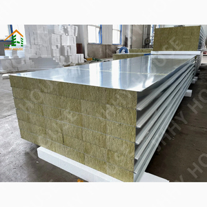 Chất lượng cao chống cháy cho <span class=keywords><strong>rockwool</strong></span> Sandwich Tường Cách Nhiệt bảng điều khiển vật liệu xây dựng - Product Image 2