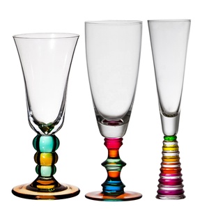 Calici <span class=keywords><strong>da</strong></span> Vino Samyo Personalizzati in Vetro Riciclabile, Stile Turco Vintage, Colorati, con Stelo Spesso per Matrimoni - Product Image 3