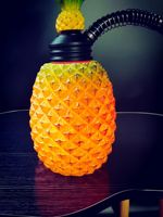 Barre de lumière LED ananas design créatif vente en gros ensemble de shisha technique de miroir narguilé et barre en résine de narguilé