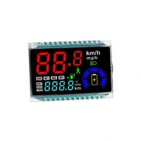 Layar LCD 7 Segmen Universal untuk Speedometer Odometer Sepeda Motor, Skuter, Kendaraan Listrik, Modul LCD Kustom Tahan Guncangan