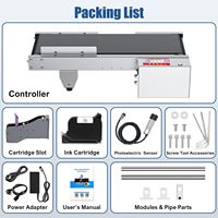 Imprimante jet d'encre automatique UGOTIT JS740 pour codage en ligne, imprimante à solvant pour date et code, pour ligne de production et bouteilles