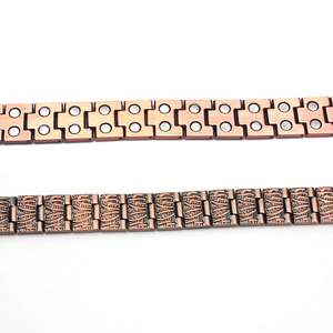 Nuevo Brazalete Magnético de Cobre <span class=keywords><strong>para</strong></span> Hombre con Doble Hilera de <span class=keywords><strong>Iones</strong></span> <span class=keywords><strong>Negativos</strong></span>, Energético, Saludable, <span class=keywords><strong>para</strong></span> la Artritis, Moderno - Product Image 4