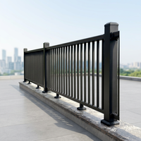 Balustrade moderne en alliage d'aluminium, balustre vertical, garde-corps résistant à la rouille, protégé contre les UV, pour escalier, balcon, terrasse