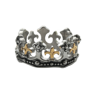 yunnique Crown <b>Ring</b> Women's Punk Fashion Stainless Steel Jewelry Gift Interlocking Color 27009 - Product Image 5